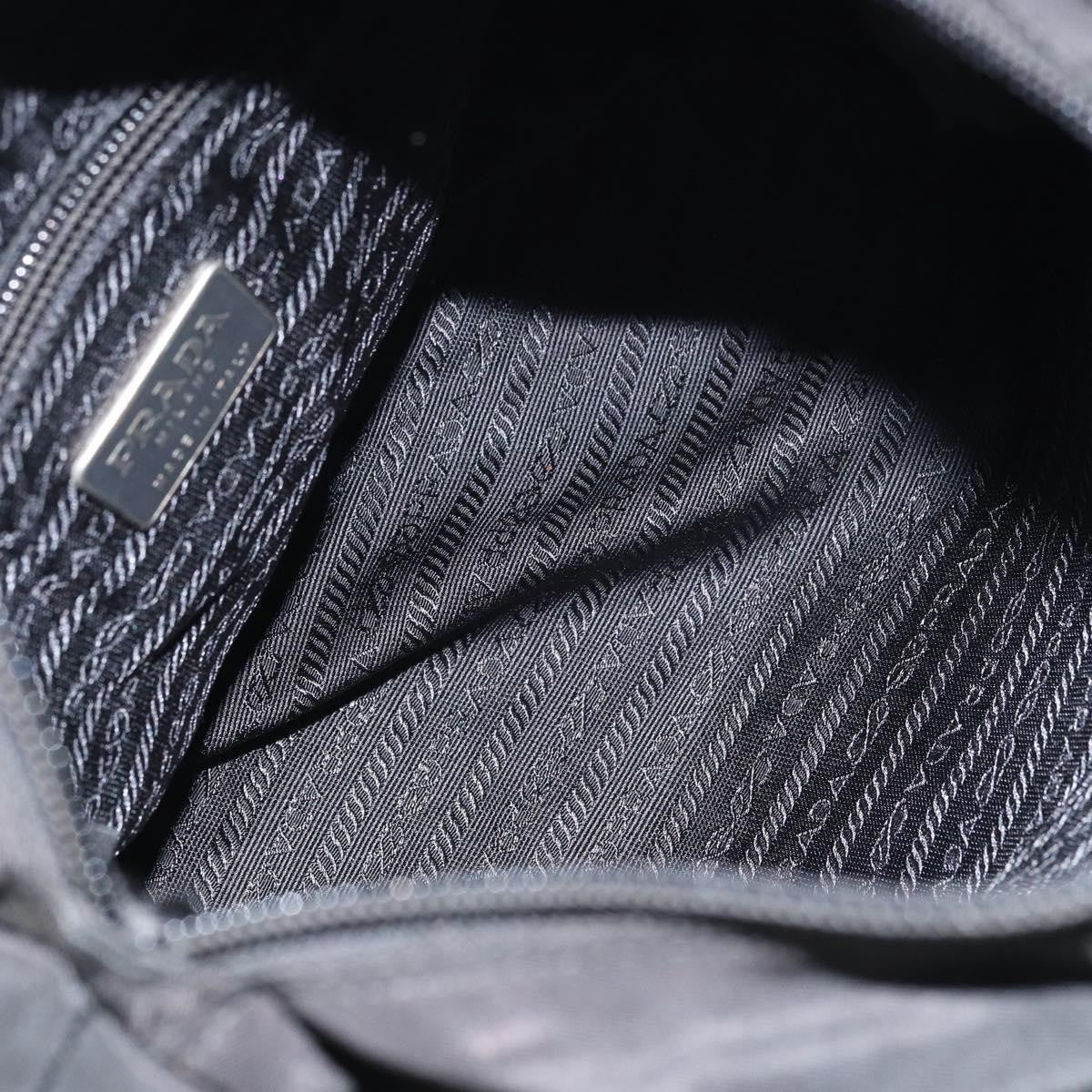 Prada Vintage Zip Tote Tessuto, BLACK, NYLON, Tote bag