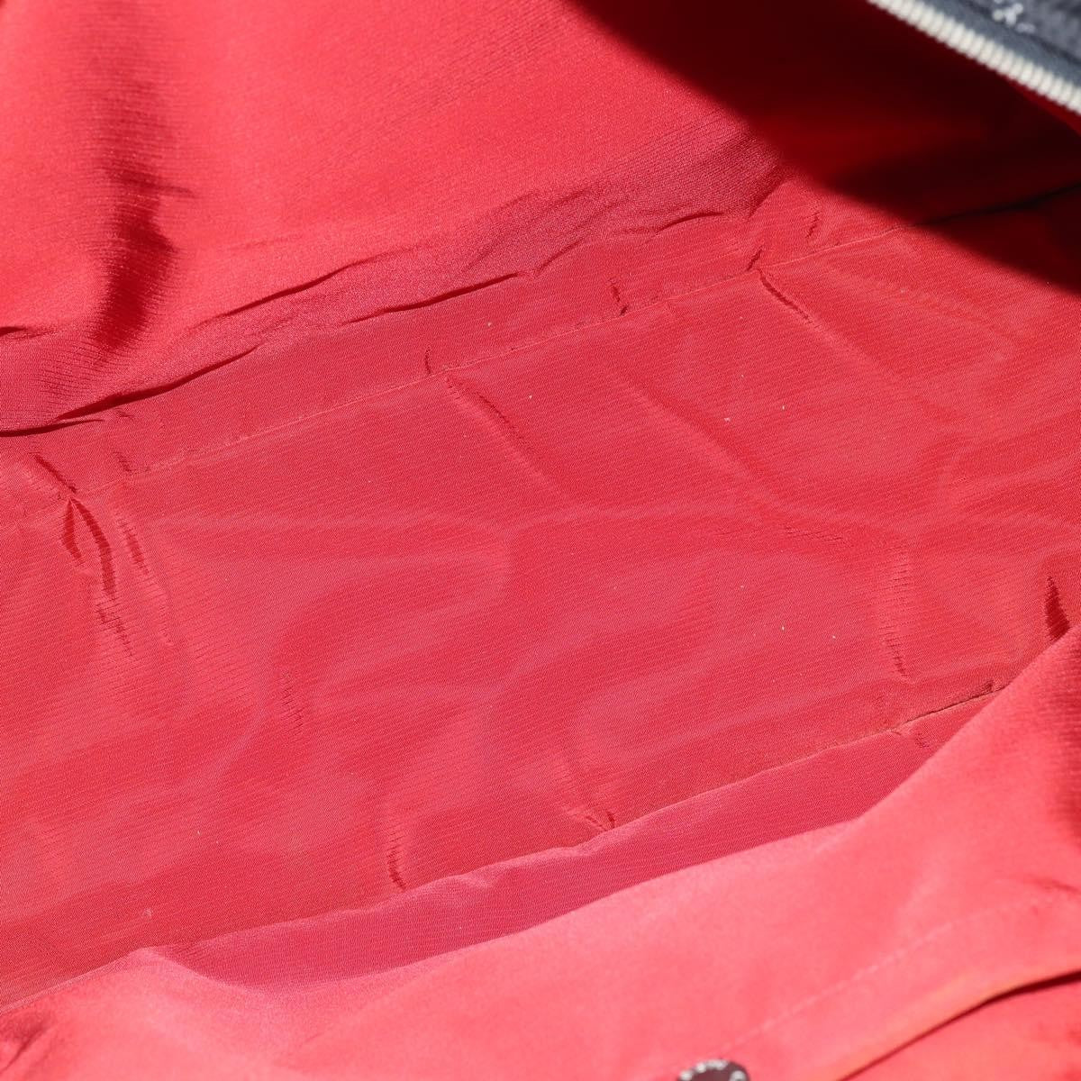 Chanel Travel Line Boston Bag Printed Nylon, BLACK, NYLON, Travel bag