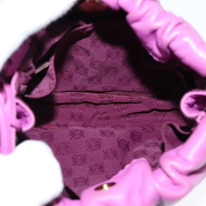 Loewe Flamenco Crossbody Bag Leather, PURPLE, LEATHER, Shoulder bag