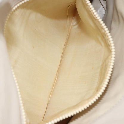 Celine Vintage Shoulder Bag Leather, BEIGE, LEATHER, Shoulder bag