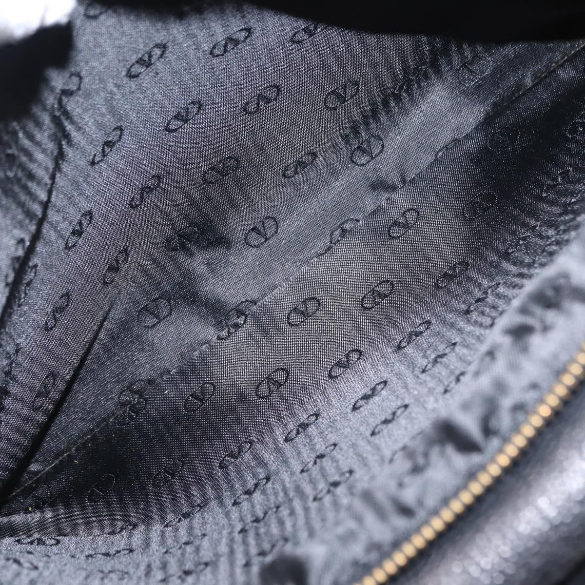 Valentino Garavani Vintage shoulder bag Leather, BLACK, LEATHER, Shoulder bag