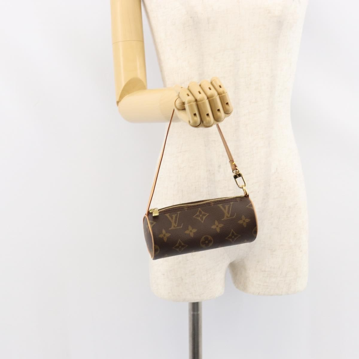 Louis Vuitton Papillon Pochette Monogram Canvas, BROWN, CANVAS, Clutche & pouche