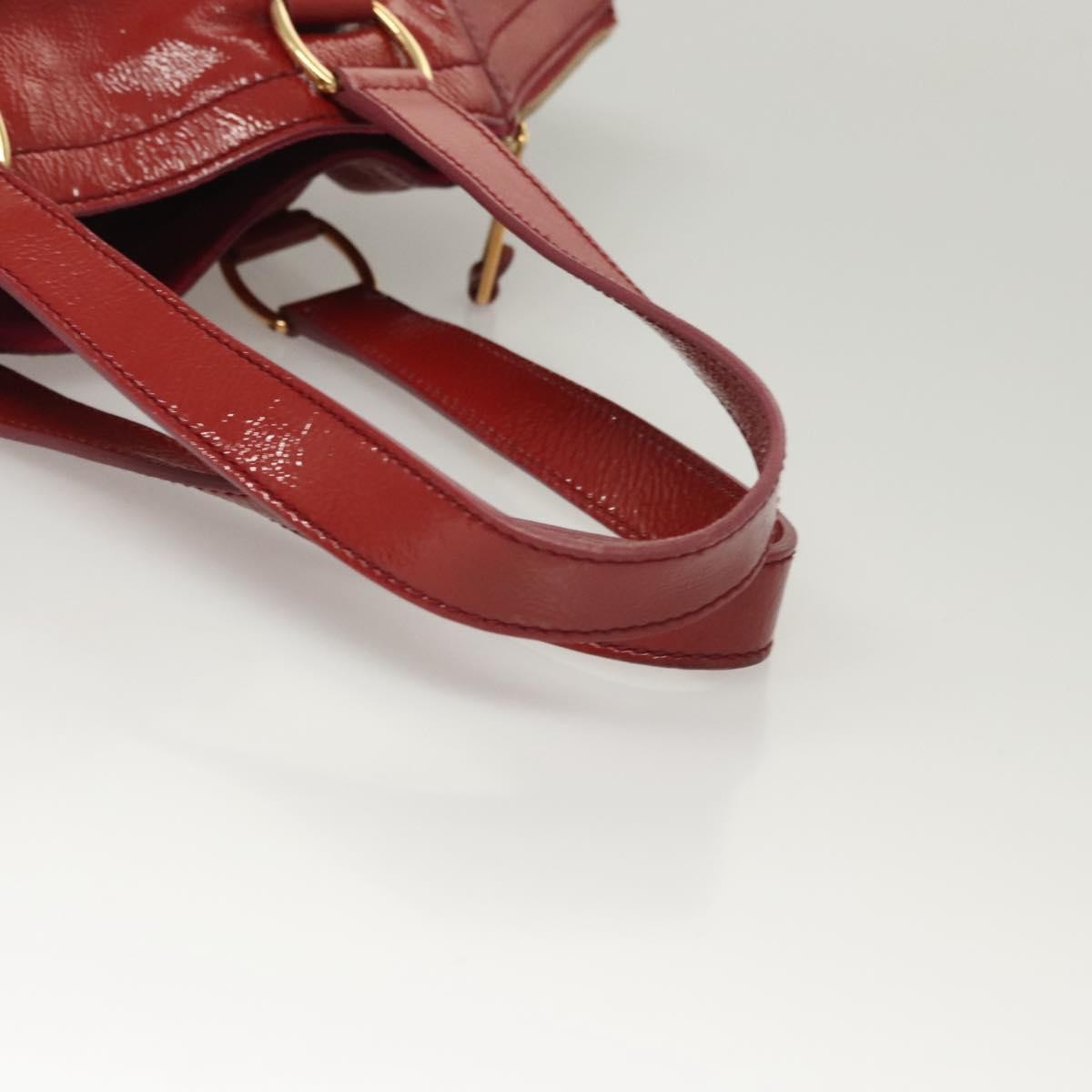 Saint Laurent Downtown Handbag Patent, RED, PATENT_LEATHER, Shoulder bag