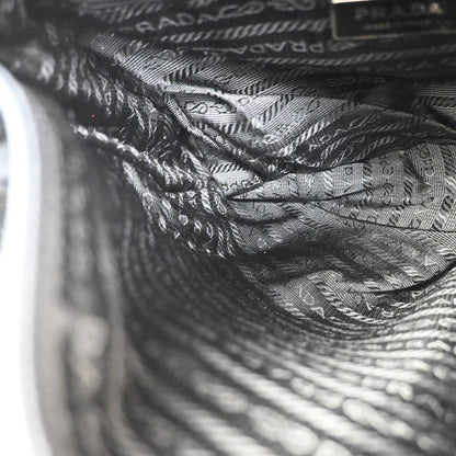 Prada Buckle Messenger Bag Tessuto, BLACK, NYLON, Shoulder bag