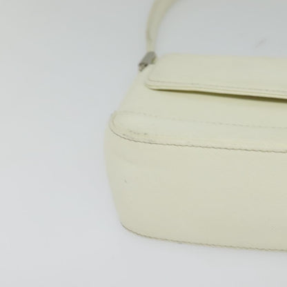 Burberry Flap Shoulder Bag Leather, WHITE, LEATHER, Shoulder bag