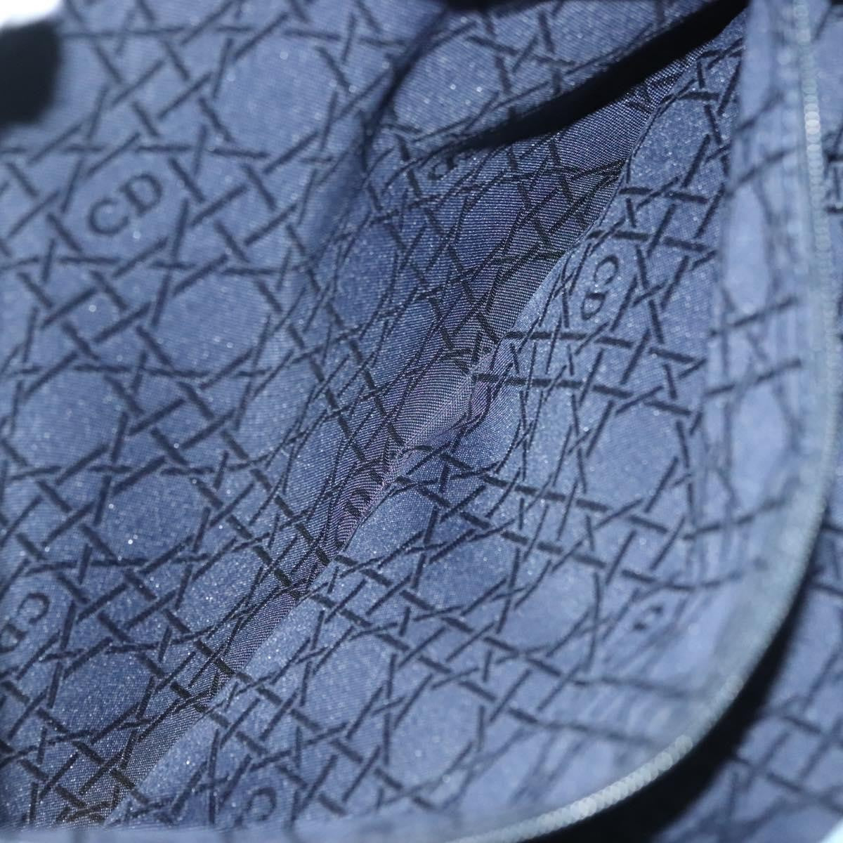 Christian Dior Vintage Lady Dior Bag Cannage Quilt Denim, BLUE, CANVAS, Tote bag