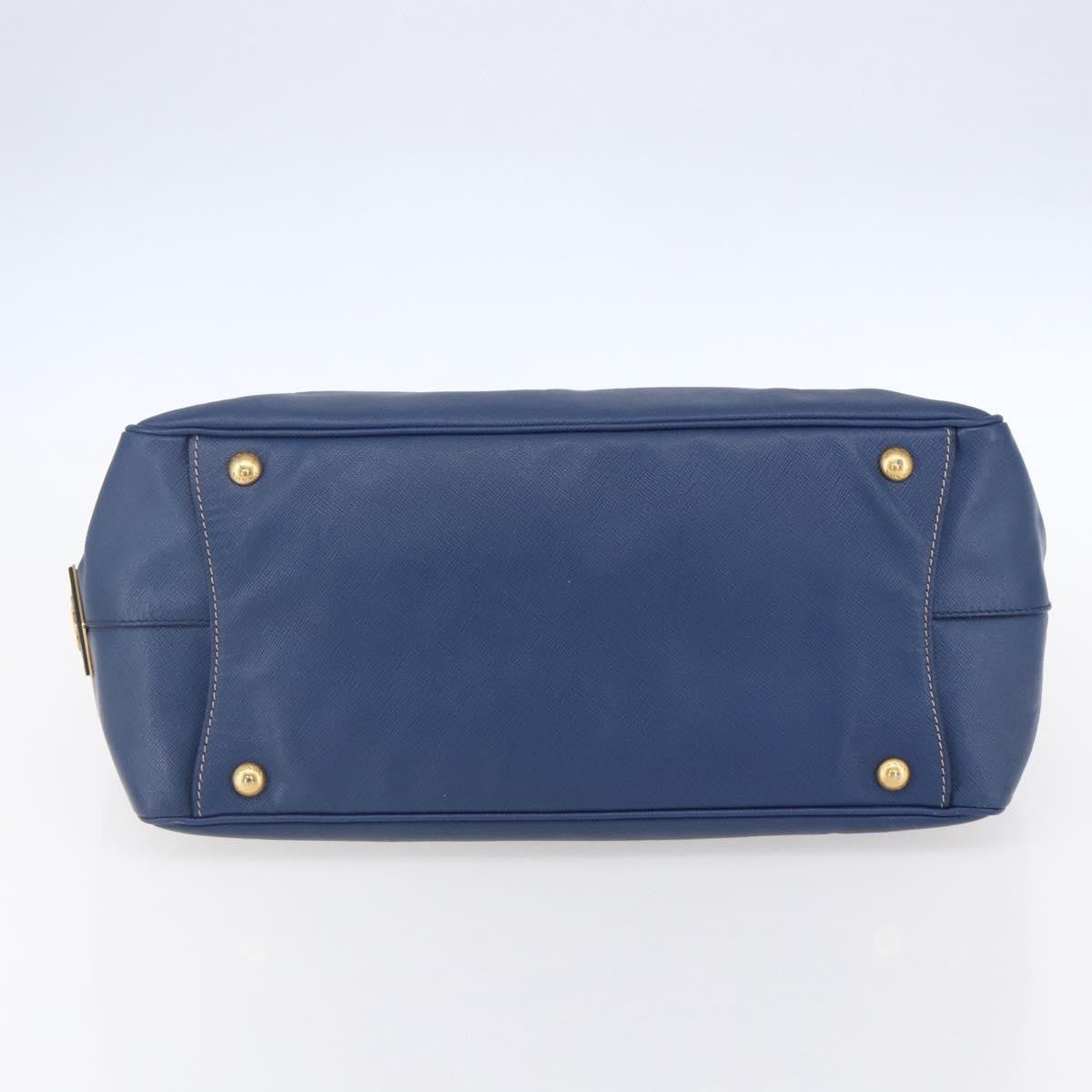 Prada Vintage Handbag Leather, BLUE, LEATHER, Handbag