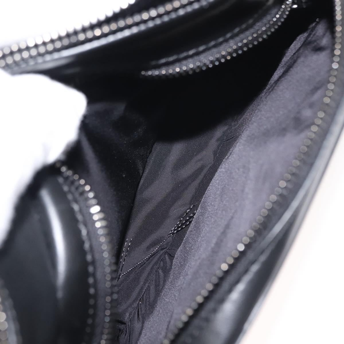 Versace Crossbody Pouch Studded Leather, BLACK, LEATHER, Clutche & pouche