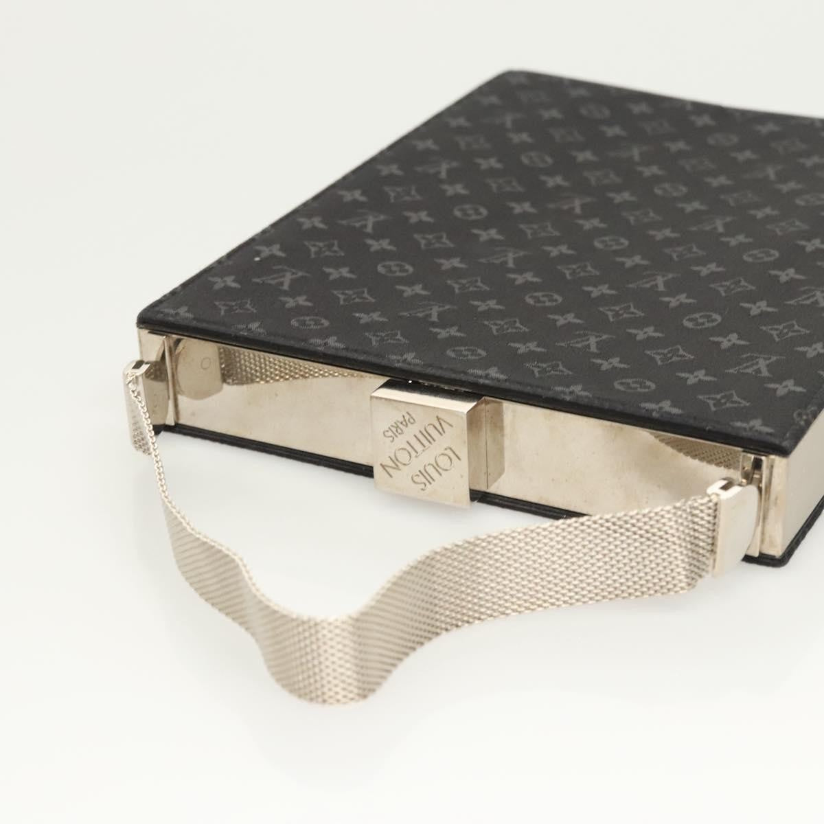 Louis Vuitton Saint Ange Handbag Monogram Satin, BLACK, SATIN, Handbag