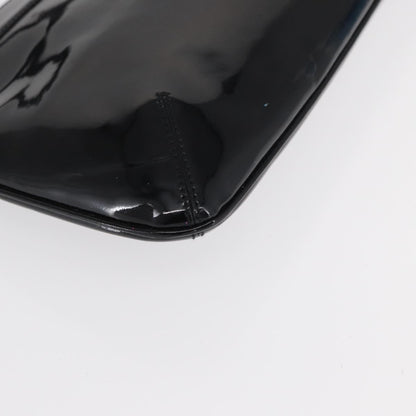 Salvatore Ferragamo Gancini Shoulder Bag Patent Leather, BLACK, PATENT_LEATHER, Shoulder bag