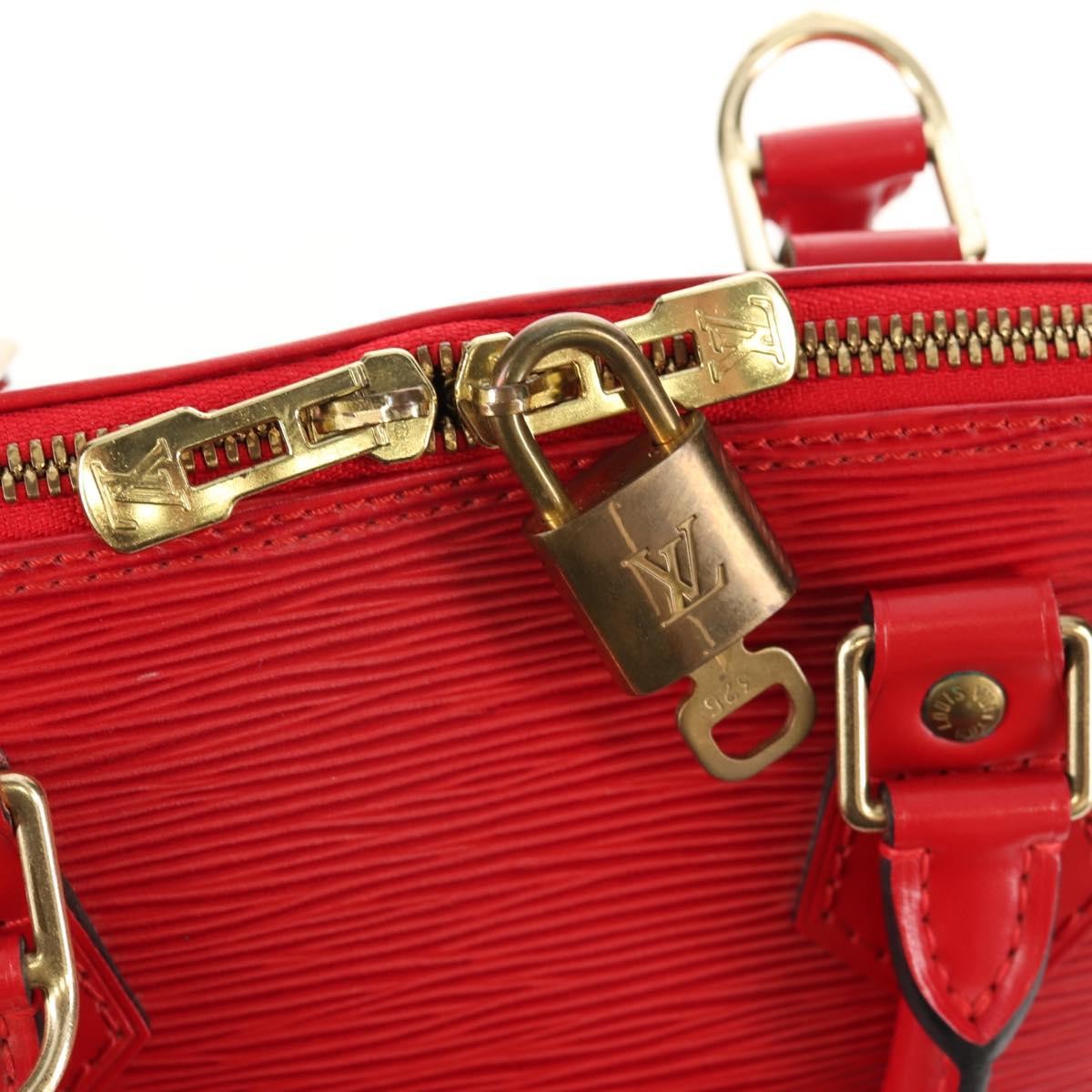 Louis Vuitton Vintage Alma Handbag Epi Leather, RED, LEATHER, Handbag