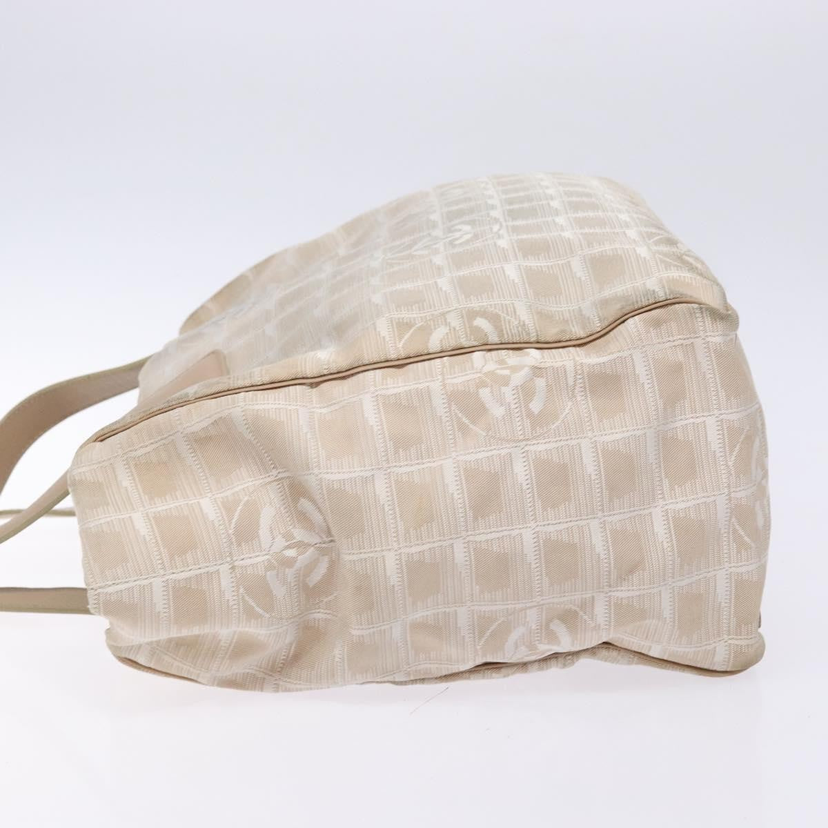 Chanel Travel Line Tote Nylon, BEIGE, NYLON, Tote bag