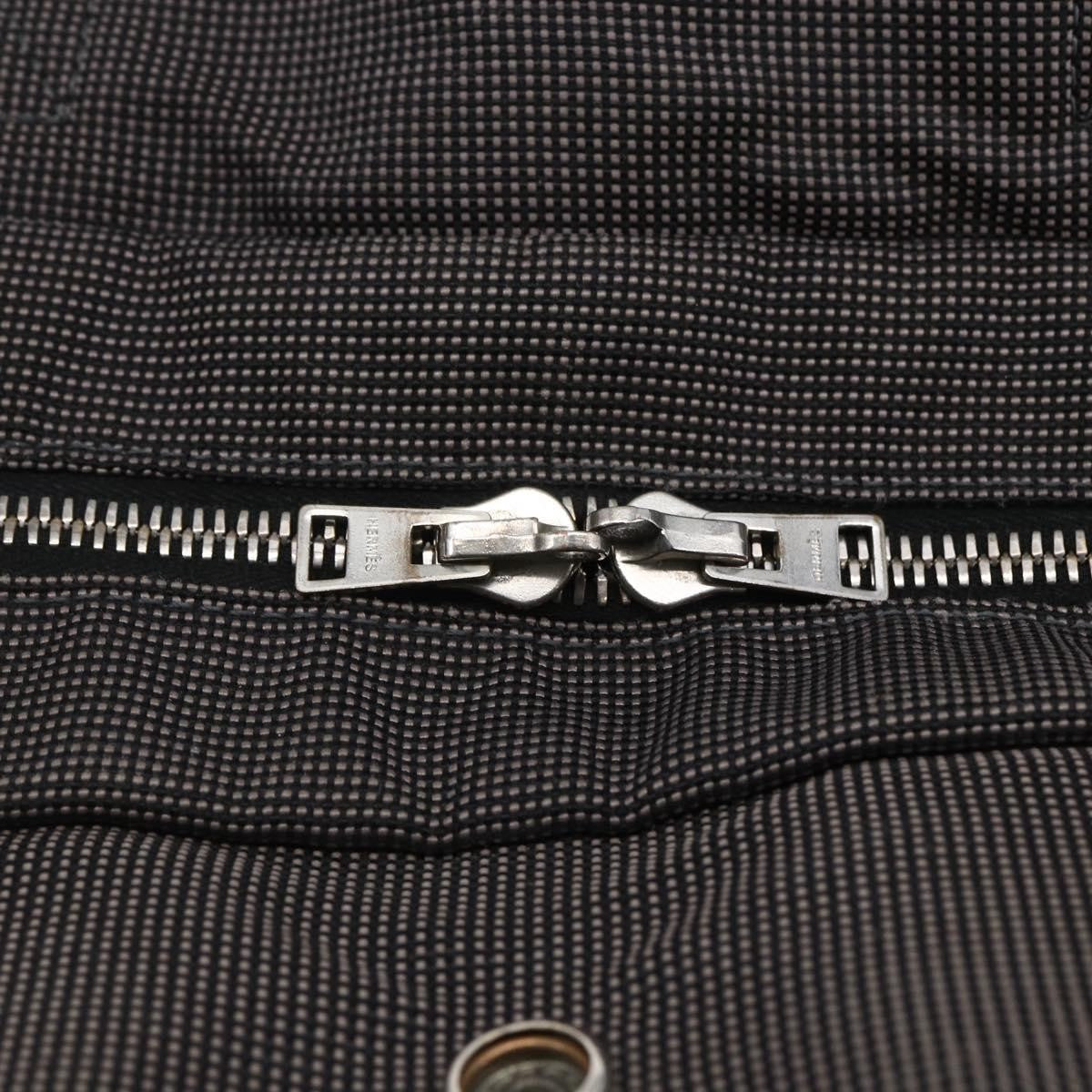 Hermes Fourre Tout Tote Canvas, GRAY, CANVAS, Tote bag