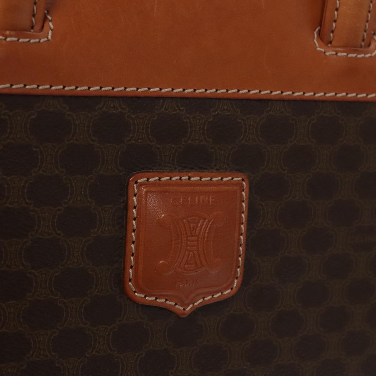 Celine Macadam Briefcase Canvas and leather, BROWN, CANVAS, Briefcase