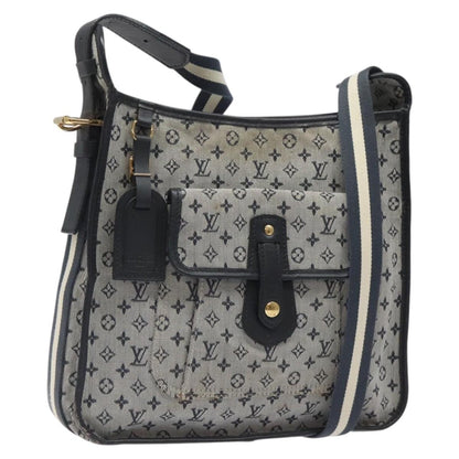Louis Vuitton Mary Kate Messenger Bag Mini Lin, NAVY, CANVAS, Shoulder bag