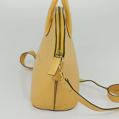 Celine Handbag Leather, YELLOW, LEATHER, Handbag