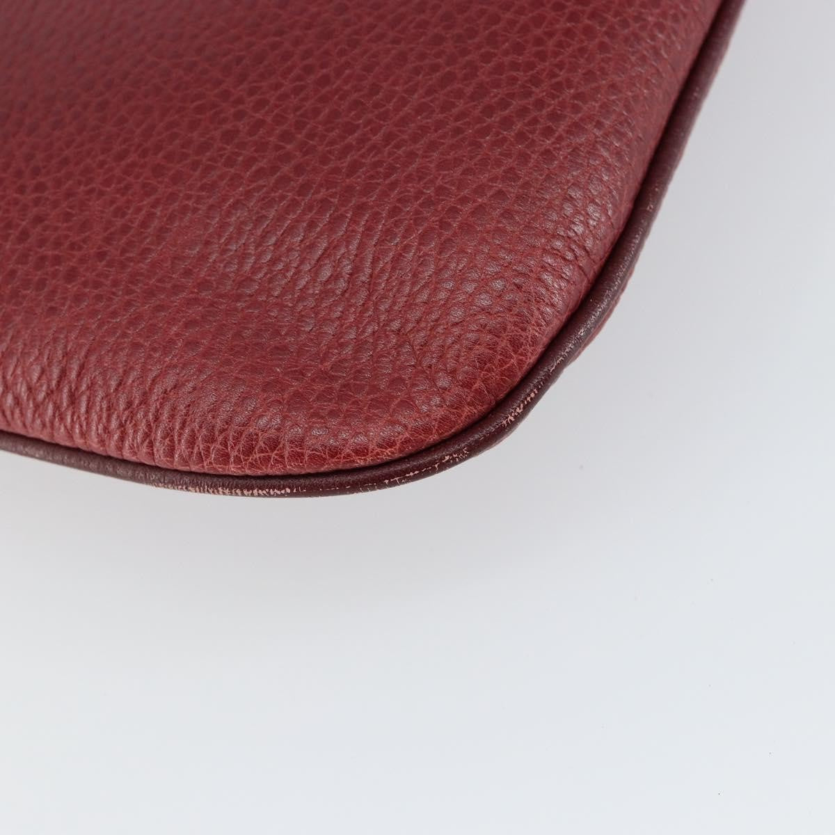 cartier Must de Cartier Shoulder Bag Leather, BURGUNDY, LEATHER, Shoulder bag