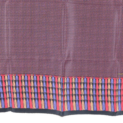 Chanel Carré 90 Silk, PURPLE, SILK, Scarve & shawl