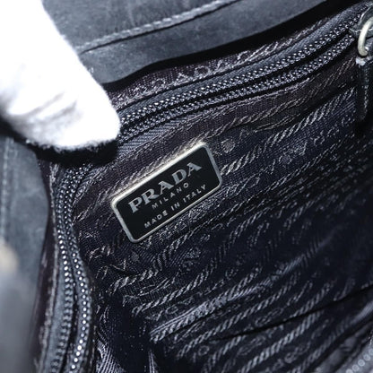 Prada Zip Messenger Bag Saffiano Leather, BLACK, LEATHER, Shoulder bag