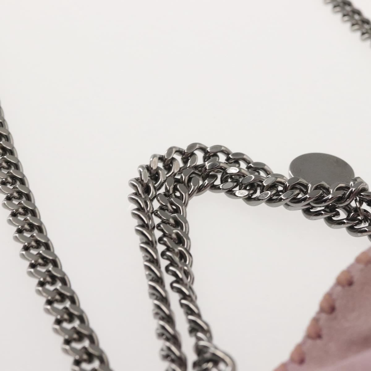 Stella McCartney Falabella Fold Over Crossbody Bag Suede, PINK, SUEDE, Crossbody bag