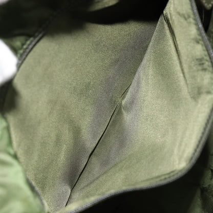 Christian Dior Vintage Trotter Shoulder Bag Canvas, GREEN, CANVAS, Shoulder bag