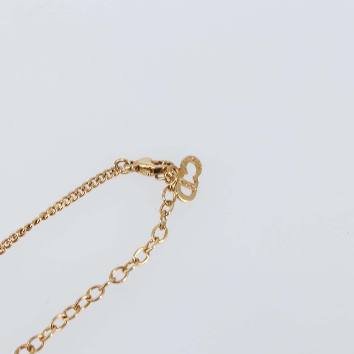 Christian Dior CD Pendant Necklace Metal, GOLD, METAL, Necklace
