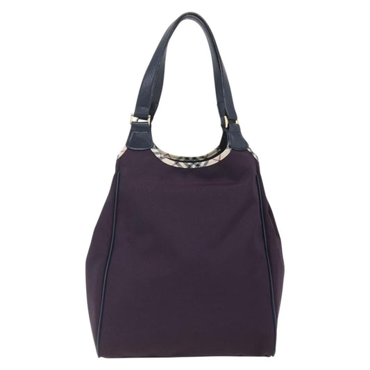 Burberry Nova Check Tote Nylon, PURPLE, NYLON, Tote bag