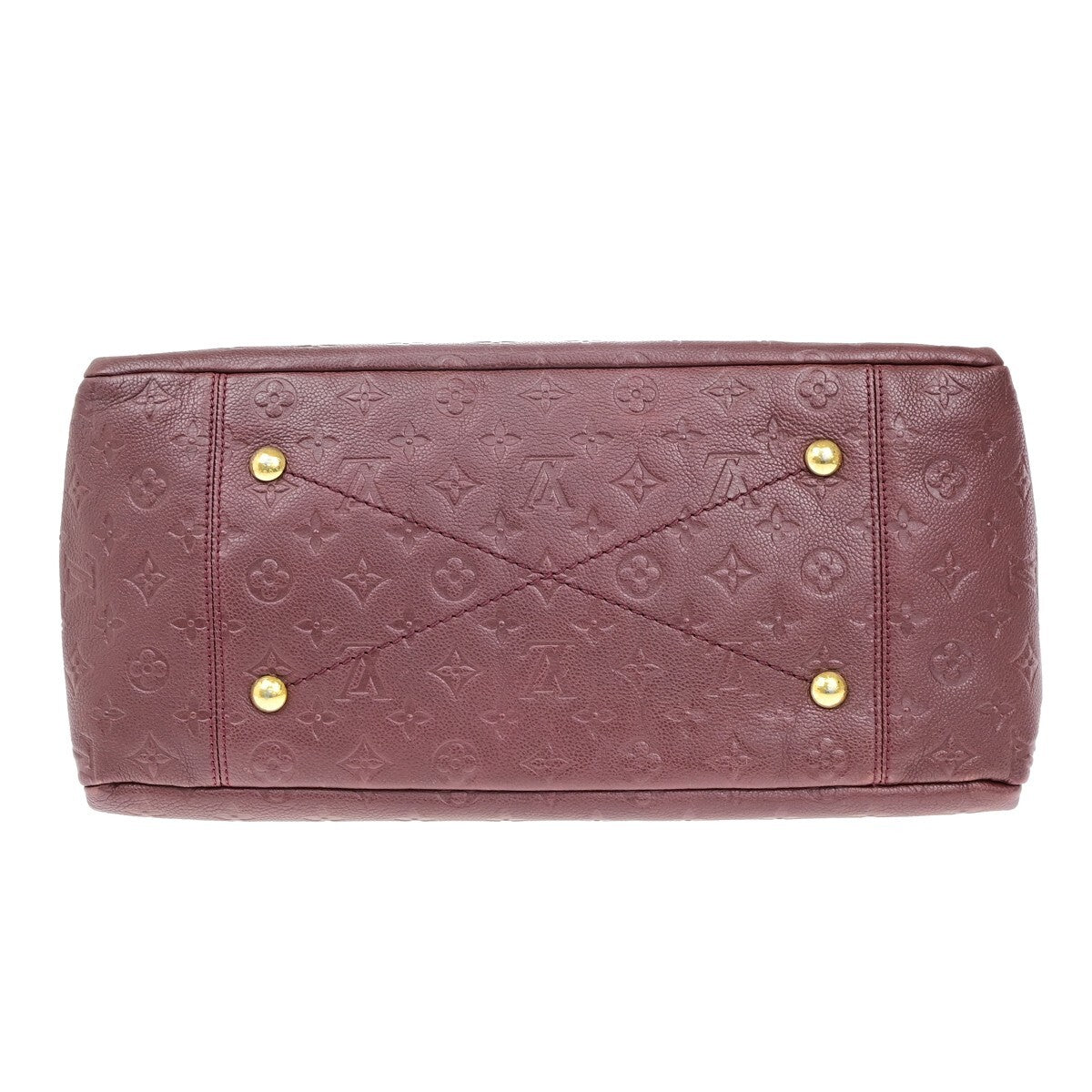 Louis Vuitton Artsy Handbag Monogram Empreinte Leather, RED, LEATHER, Shoulder bag