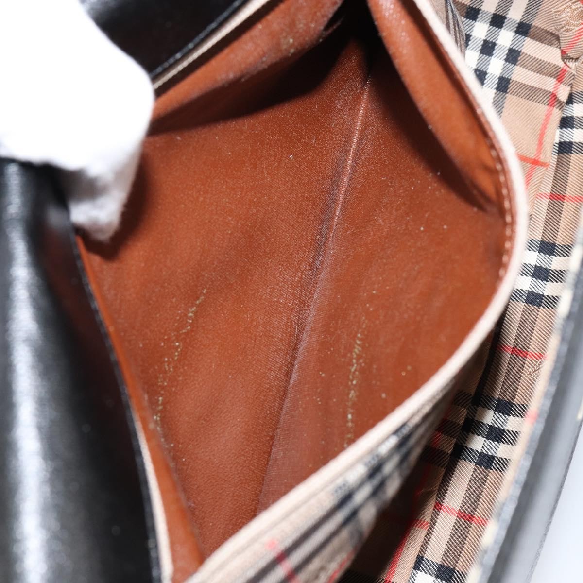 Burberry Flap Shoulder Bag Leather, BLACK, LEATHER, Shoulder bag