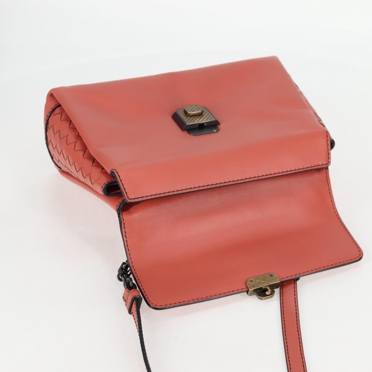 Bottega Veneta Piazza Top Handle Bag Leather with Intrecciato Detail, PINK, LEATHER, Handbag