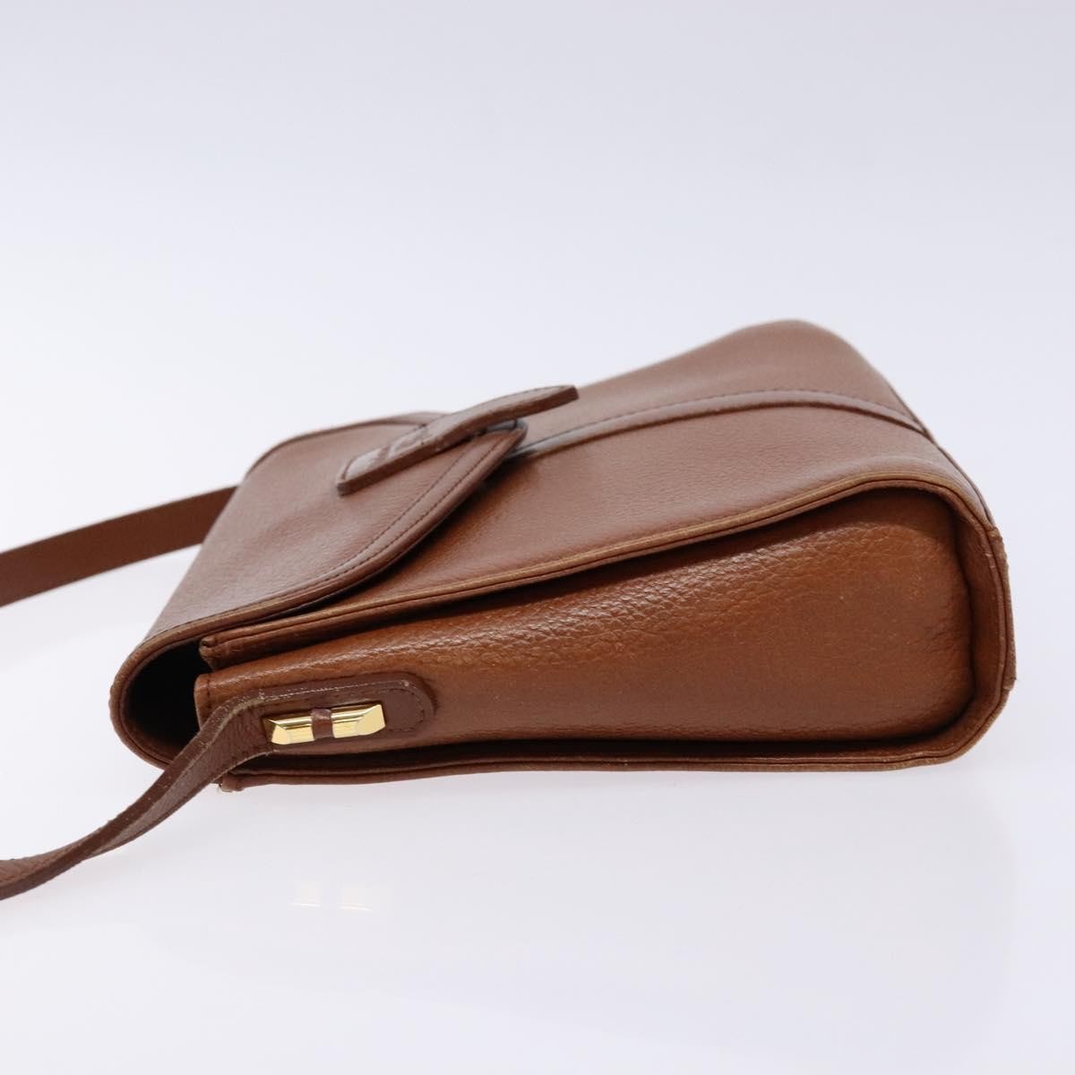 Burberry Flap Shoulder Bag Leather, BROWN, LEATHER, Shoulder bag