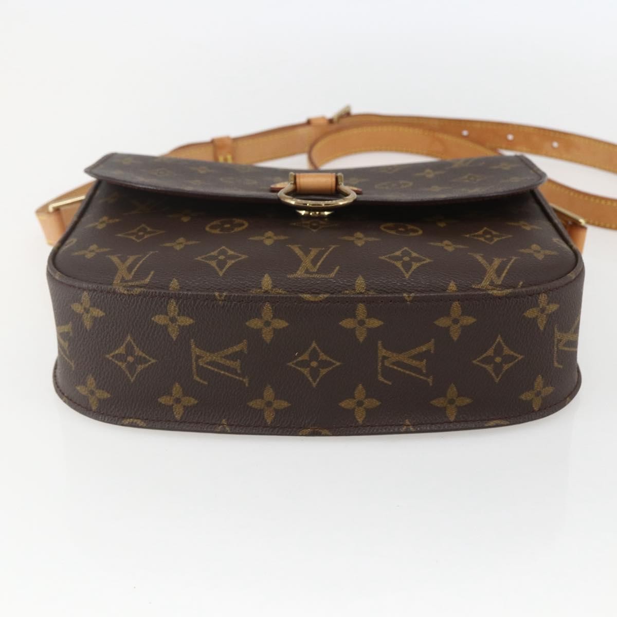 Louis Vuitton Saint Cloud Handbag Monogram Canvas, BROWN, CANVAS, Shoulder bag