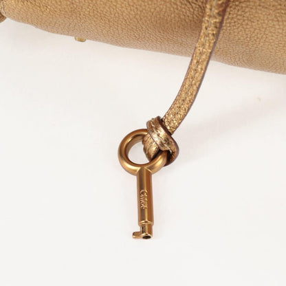 Chloe Paddington Lock Satchel Leather, SILVER, LEATHER, Handbag