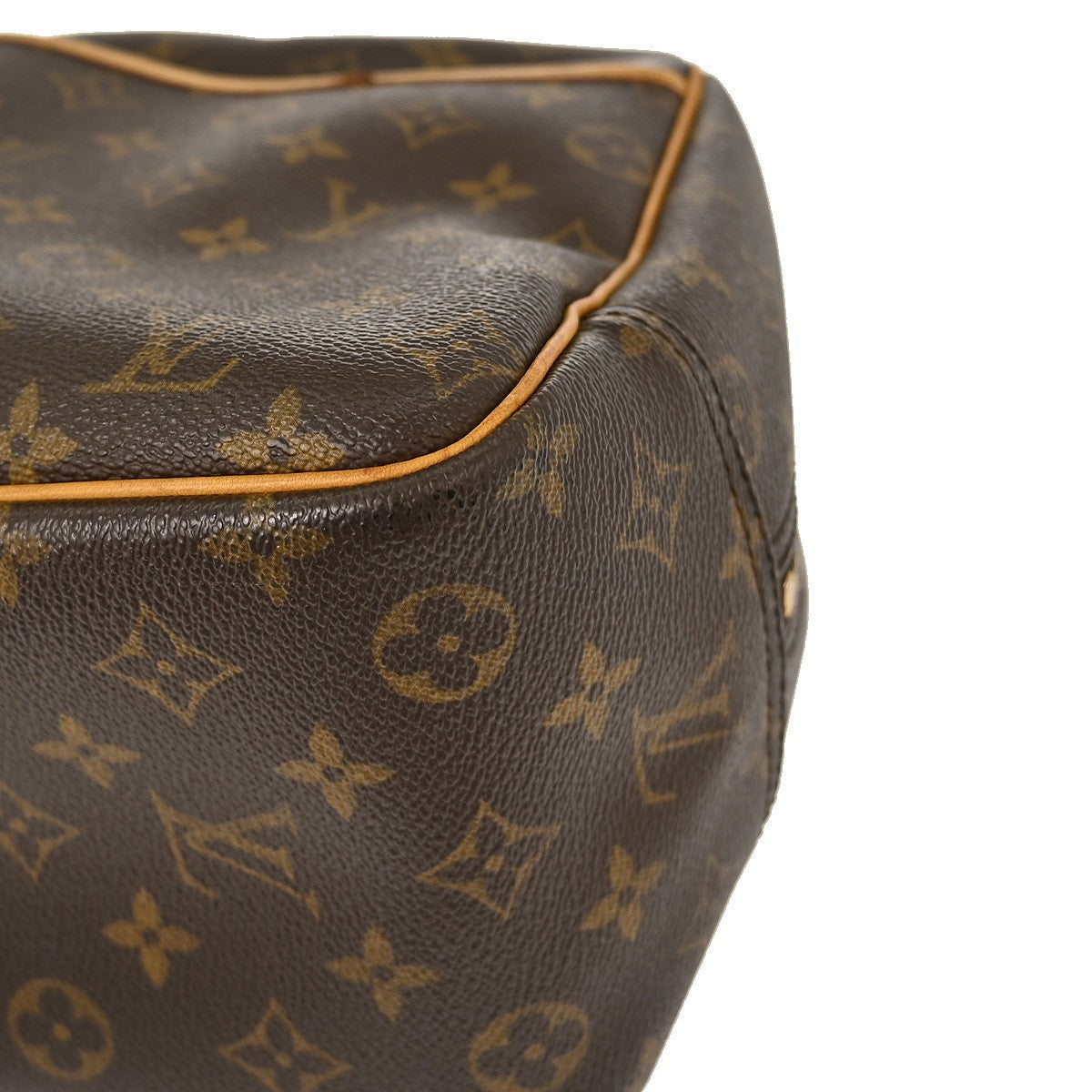 Louis Vuitton Deauville Handbag Monogram Canvas, BROWN, CANVAS, Handbag