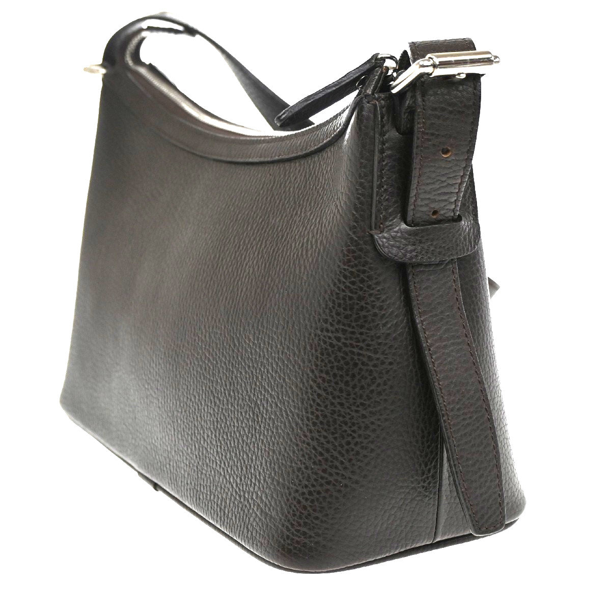 Burberry Vintage Shoulder Bag Leather, BROWN, LEATHER, Shoulder bag