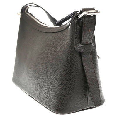 Burberry Vintage Shoulder Bag Leather, BROWN, LEATHER, Shoulder bag
