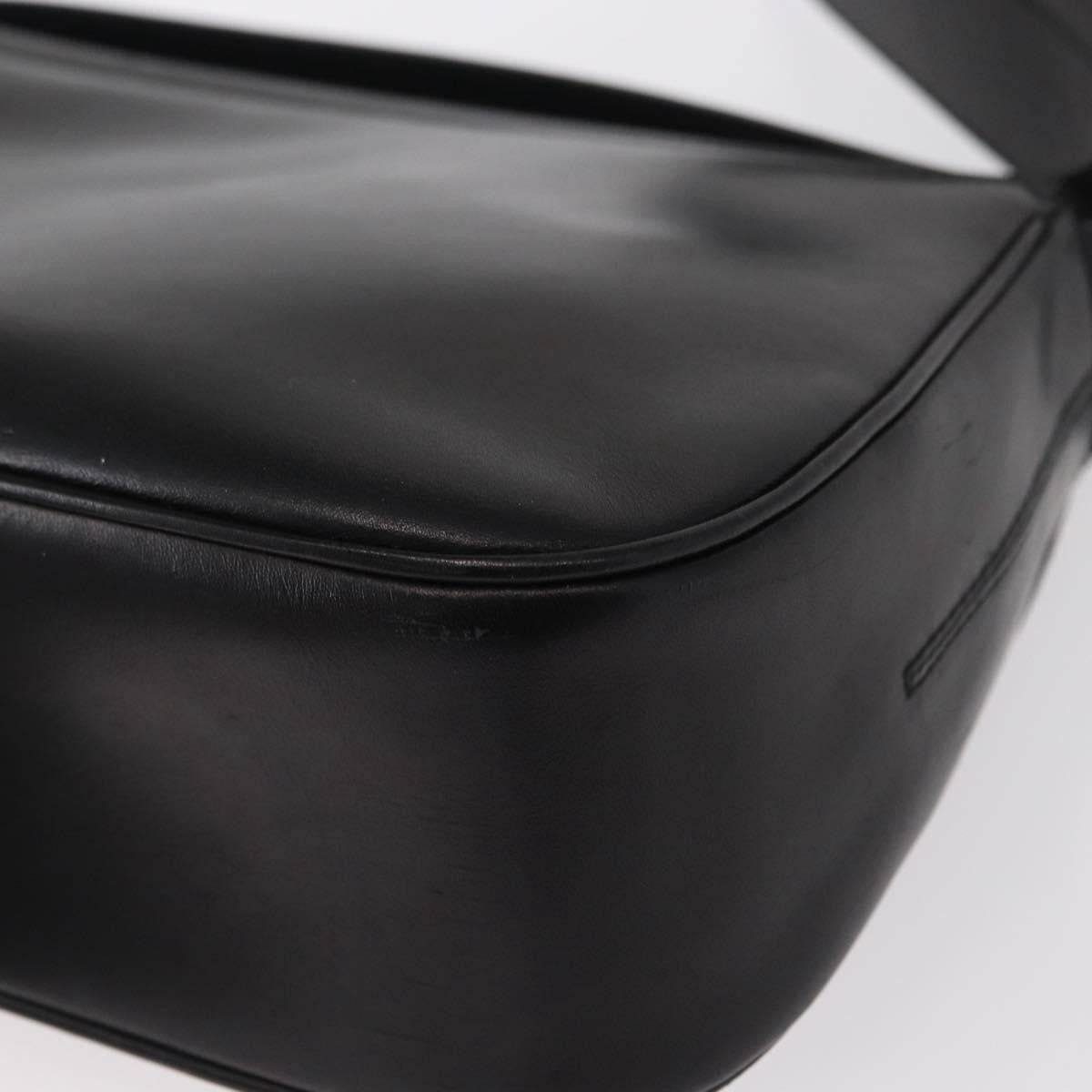 Salvatore Ferragamo Vala Shoulder Bag Leather, BLACK, LEATHER, Shoulder bag