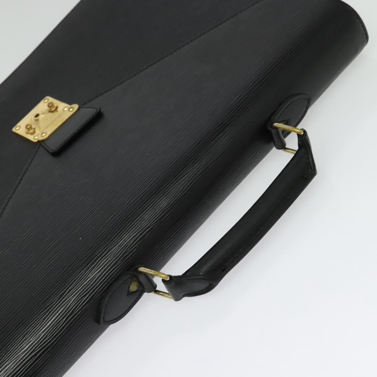 Louis Vuitton Serviette Ambassadeur Handbag Epi Leather, BLACK, LEATHER, Handbag