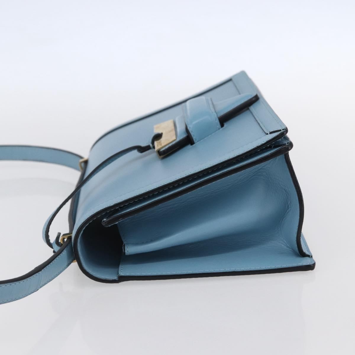 Loewe Barcelona Shoulder Bag Leather, BLUE, LEATHER, Shoulder bag