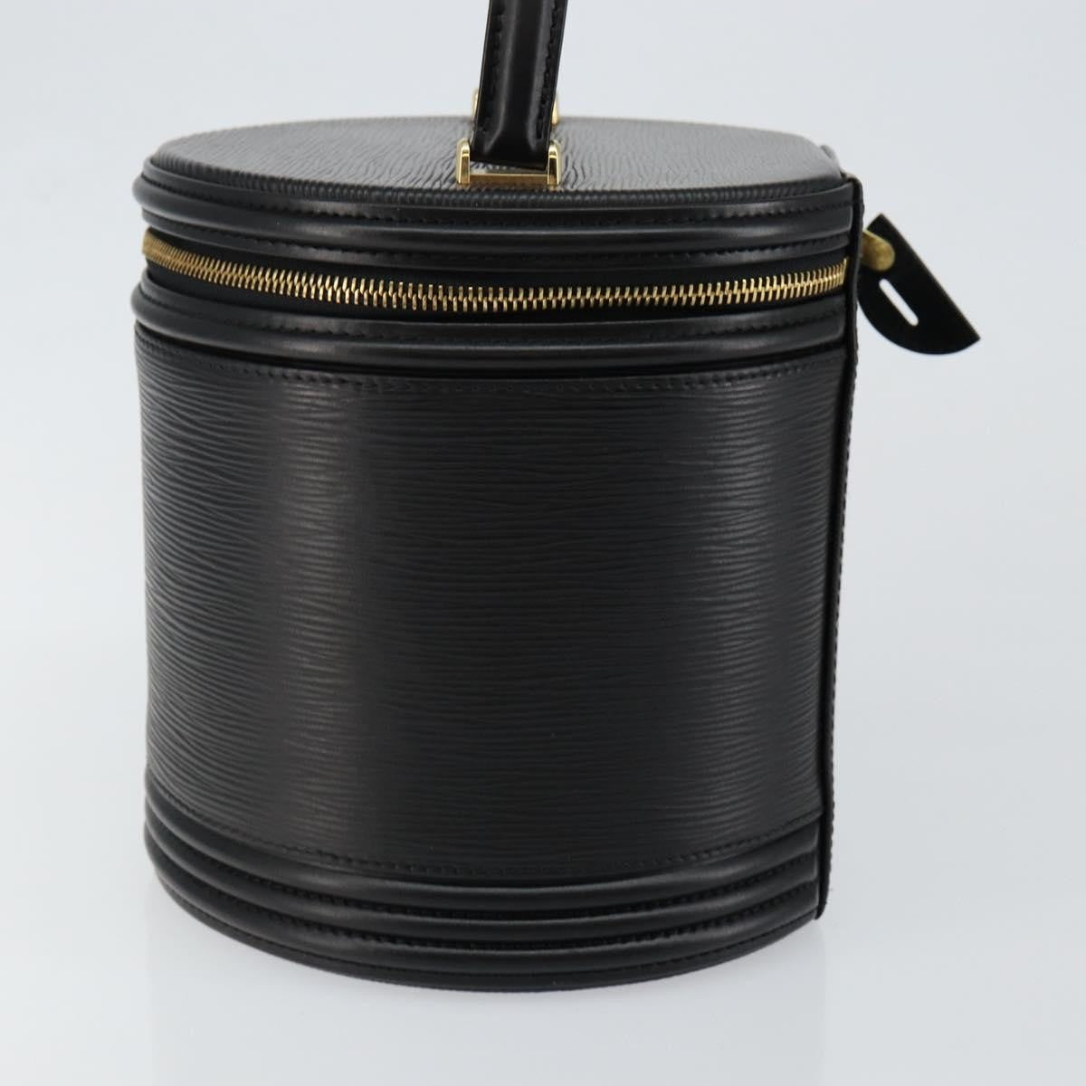 Louis Vuitton Cannes Handbag Epi Leather, BLACK, LEATHER, Handbag