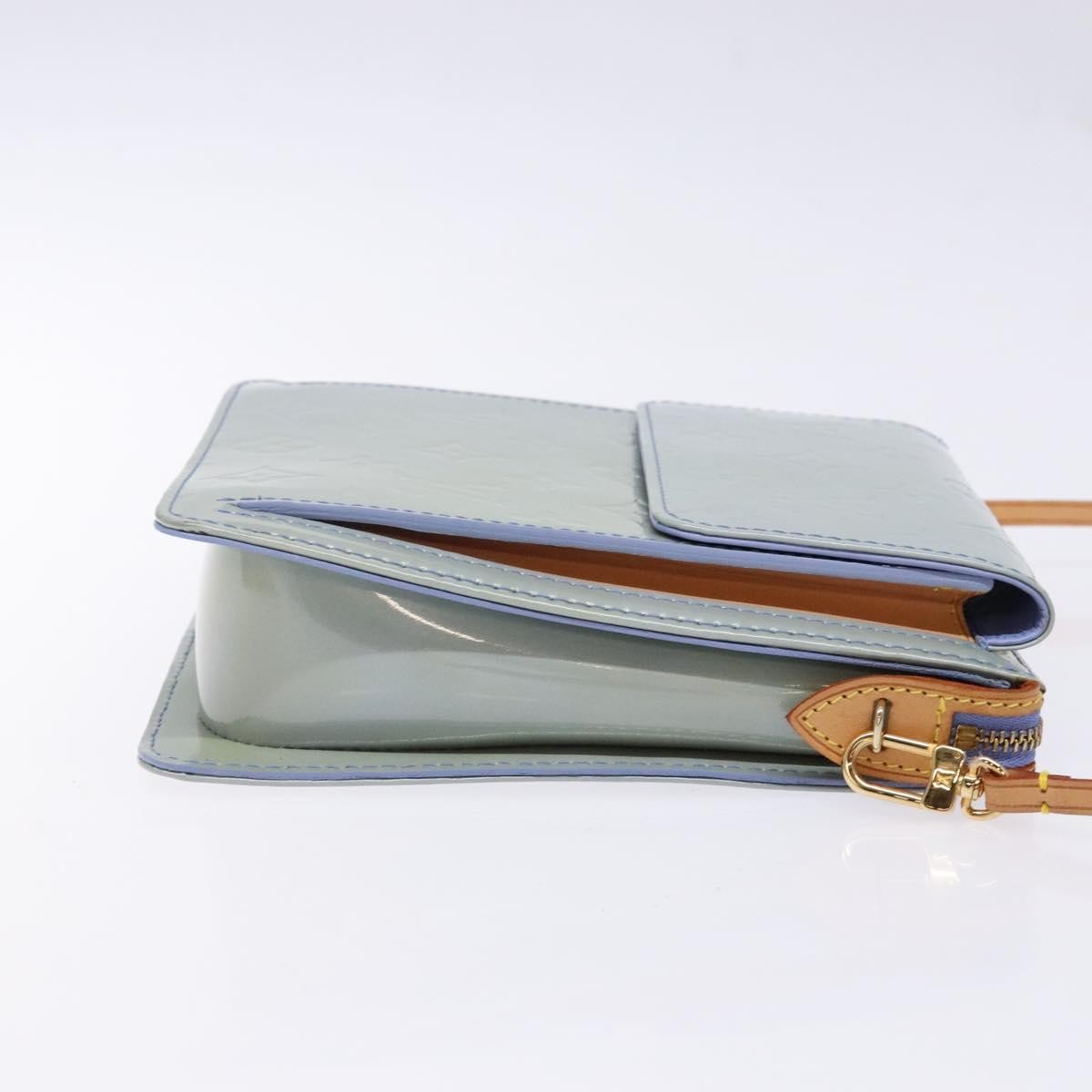 Louis Vuitton Mott Handbag Monogram Vernis, GRAY, PATENT_LEATHER, Handbag