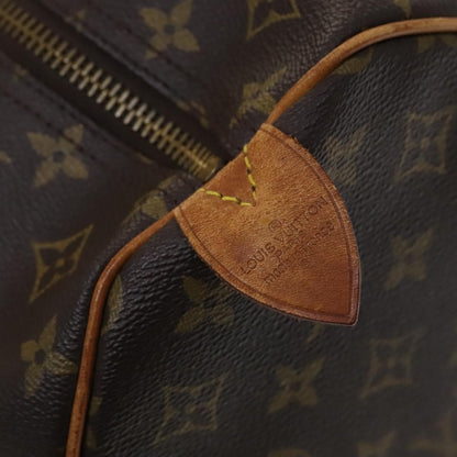 Louis Vuitton Keepall Bag Monogram Canvas, BROWN, CANVAS, Travel bag