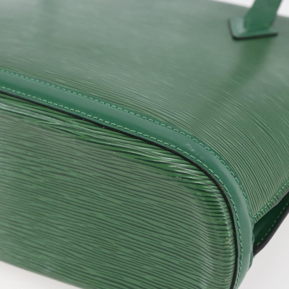 Louis Vuitton Lussac Handbag Epi Leather, GREEN, LEATHER, Shoulder bag