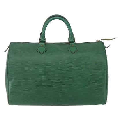 Louis Vuitton Speedy Handbag Epi Leather, GREEN, LEATHER, Handbag