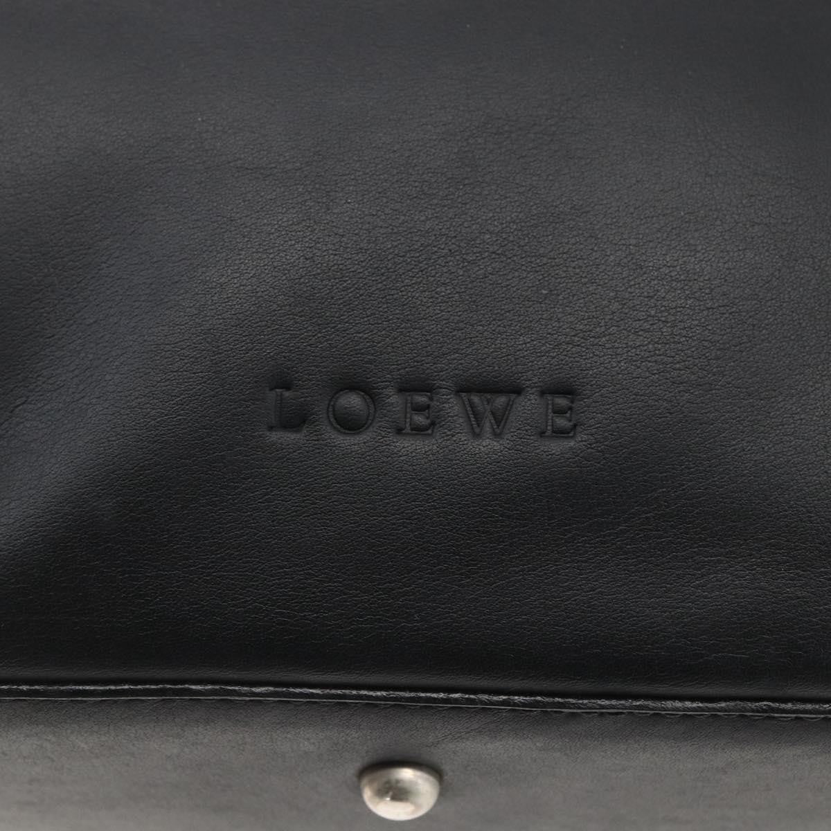 Loewe Vintage Shoulder Bag Leather, BLACK, LEATHER, Shoulder bag