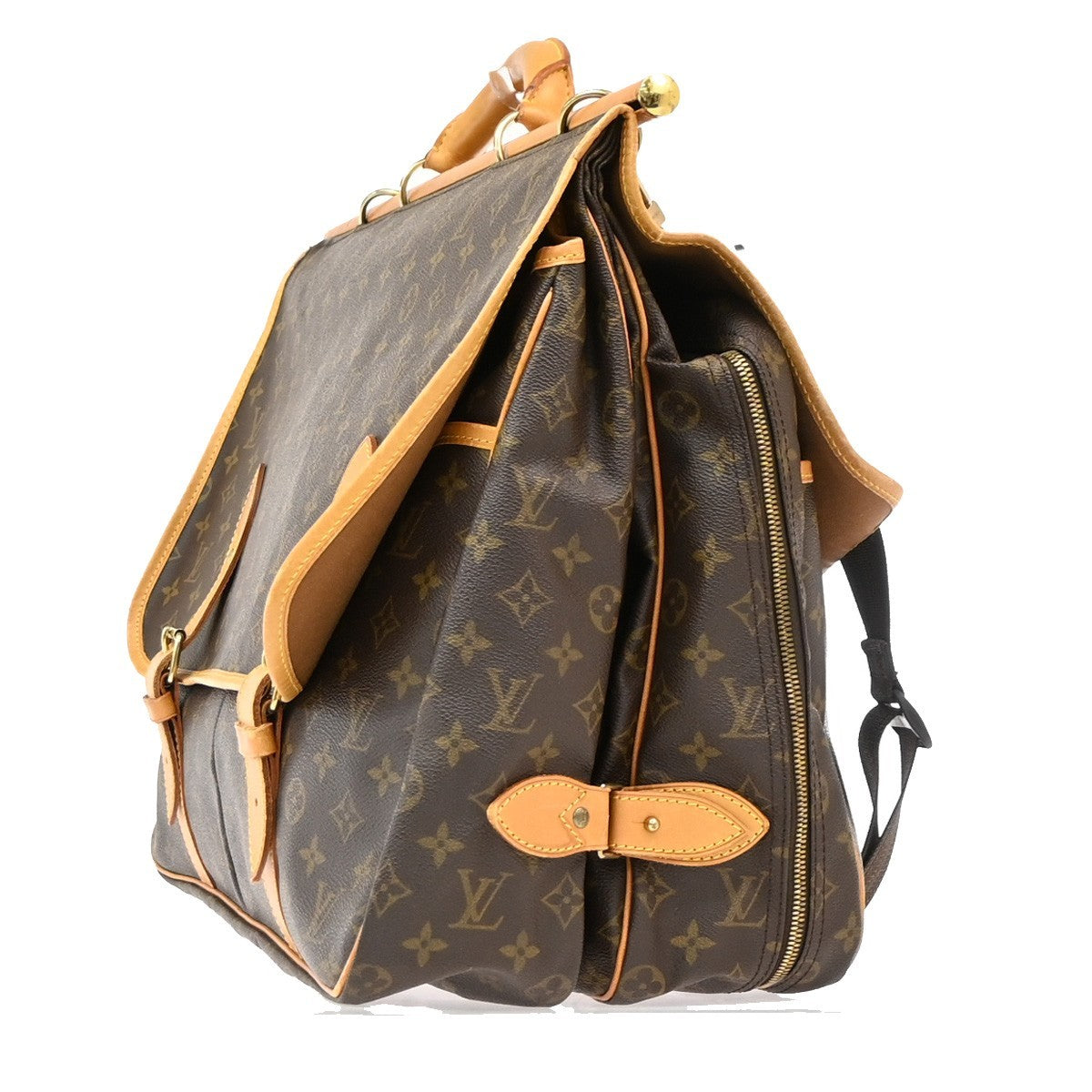 Louis Vuitton Sac Chasse Hunting Bag Monogram Canvas, Brown, Canvas, Travel Bag