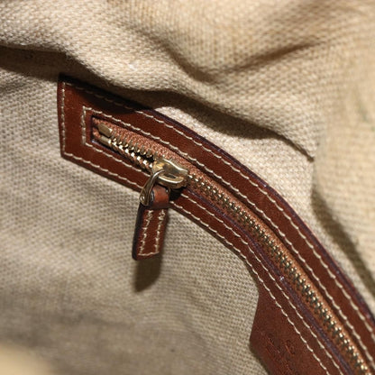 Gucci Vintage Bamboo Shoulder Bag Canvas, BEIGE, CANVAS, Shoulder bag