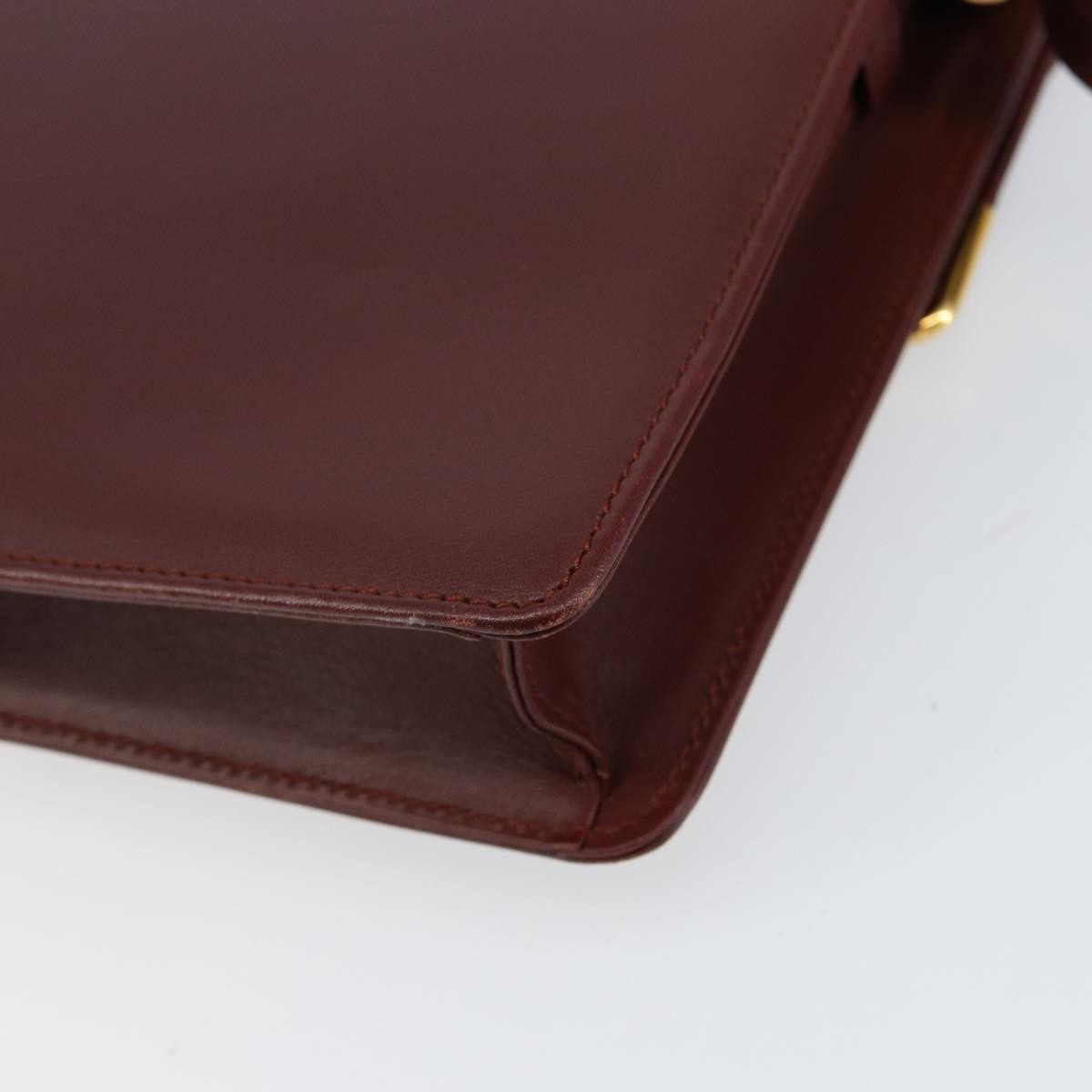 cartier Must de Cartier Shoulder Bag Leather, BURGUNDY, LEATHER, Shoulder bag