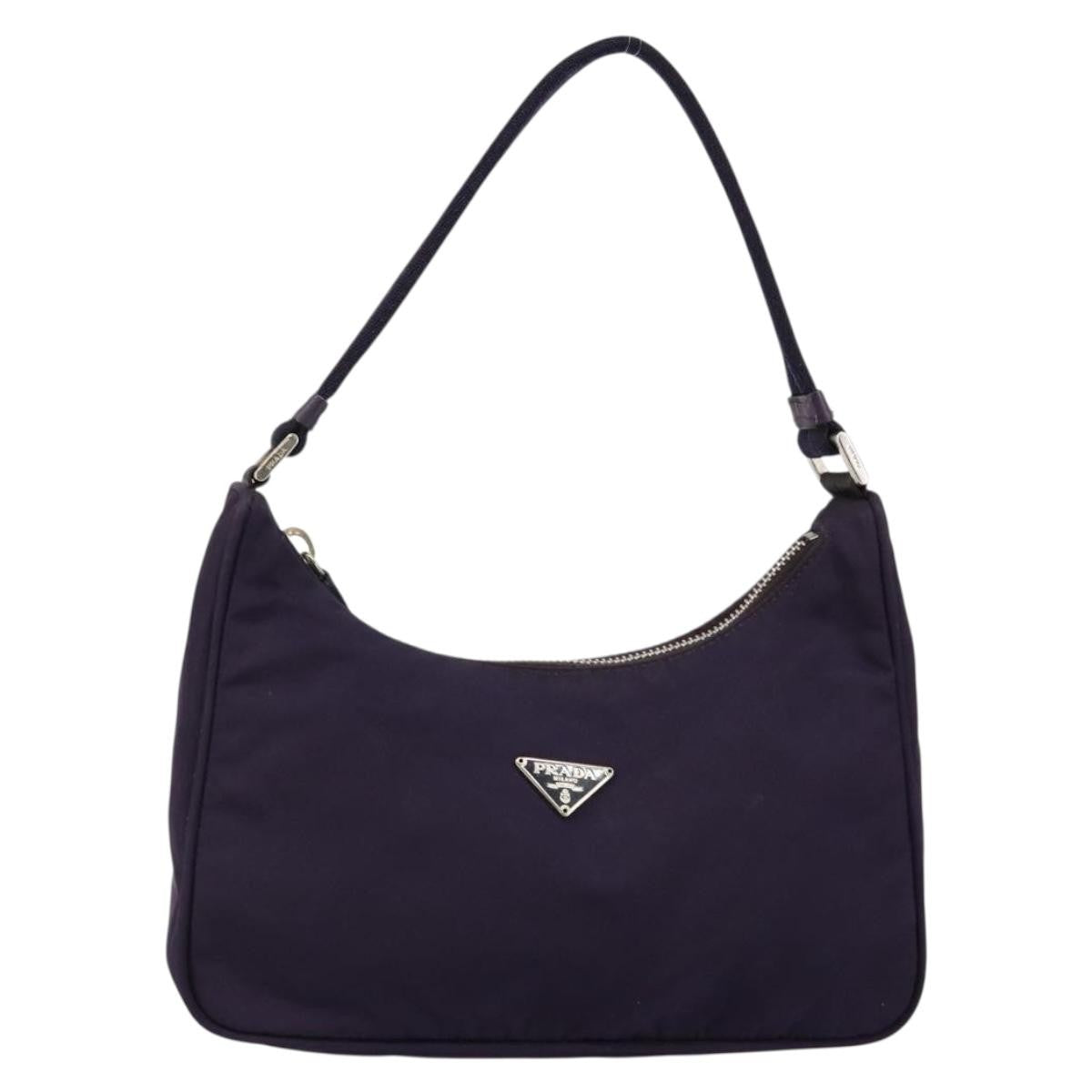 Prada Hobo Tessuto, PURPLE, NYLON, Shoulder bag