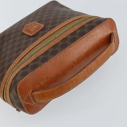 Celine Macadam Vanity Bag Canvas, BROWN, CANVAS, Travel bag